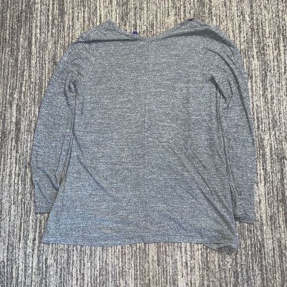 Vintage Y2K Aeropostale Women’s Size Large Grey Open Front‎ Cardigan Sweater - Picture 4 of 6